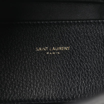 Saint Laurent Grained Calfskin Baby Le 5 A 7 Supple Hobo Black 7 of 10