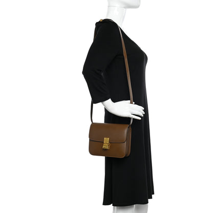 Celine Box Calfskin Teen Classic Box Flap Bag Camel 2 of 13