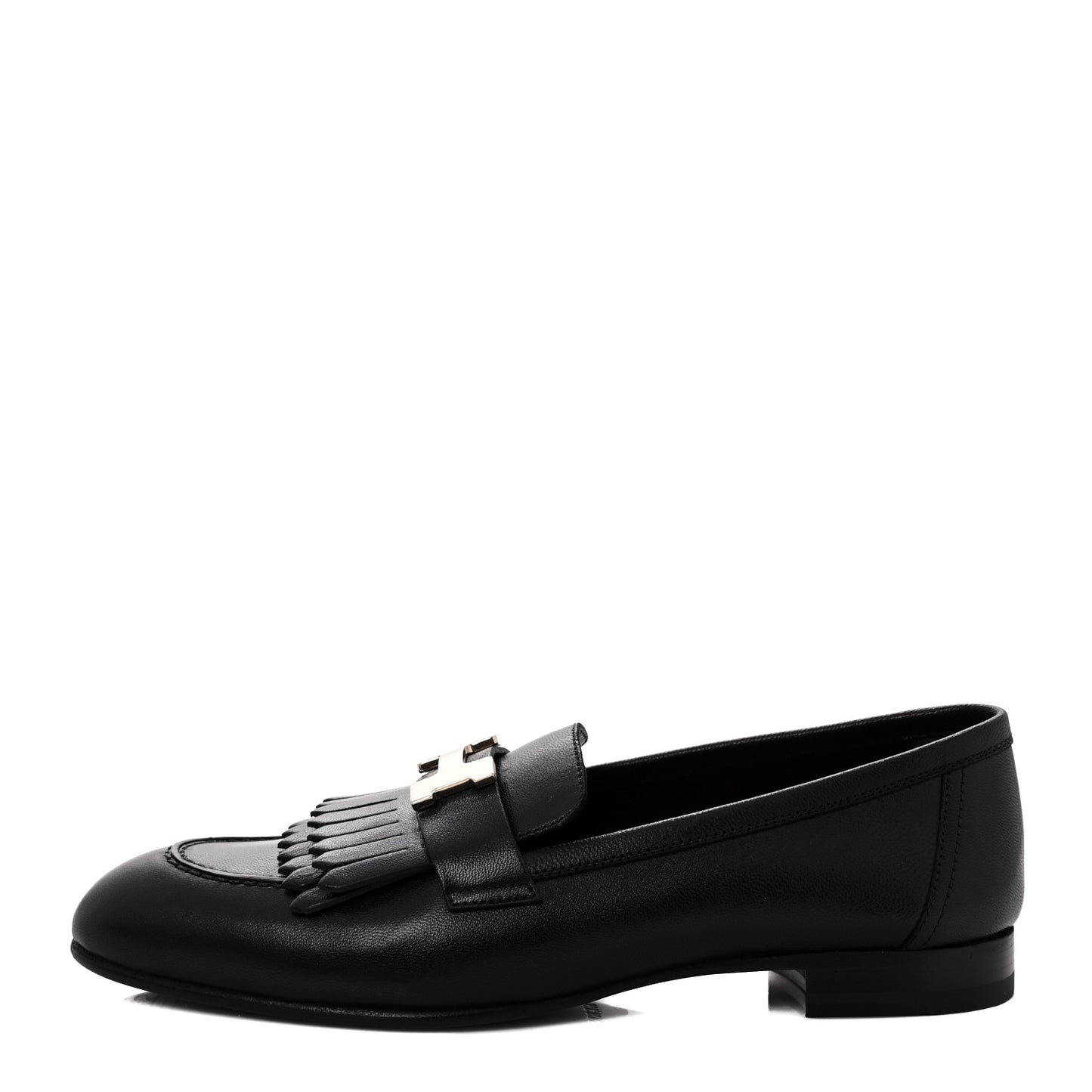 Goatskin Womens Royal Loafers 38 Black