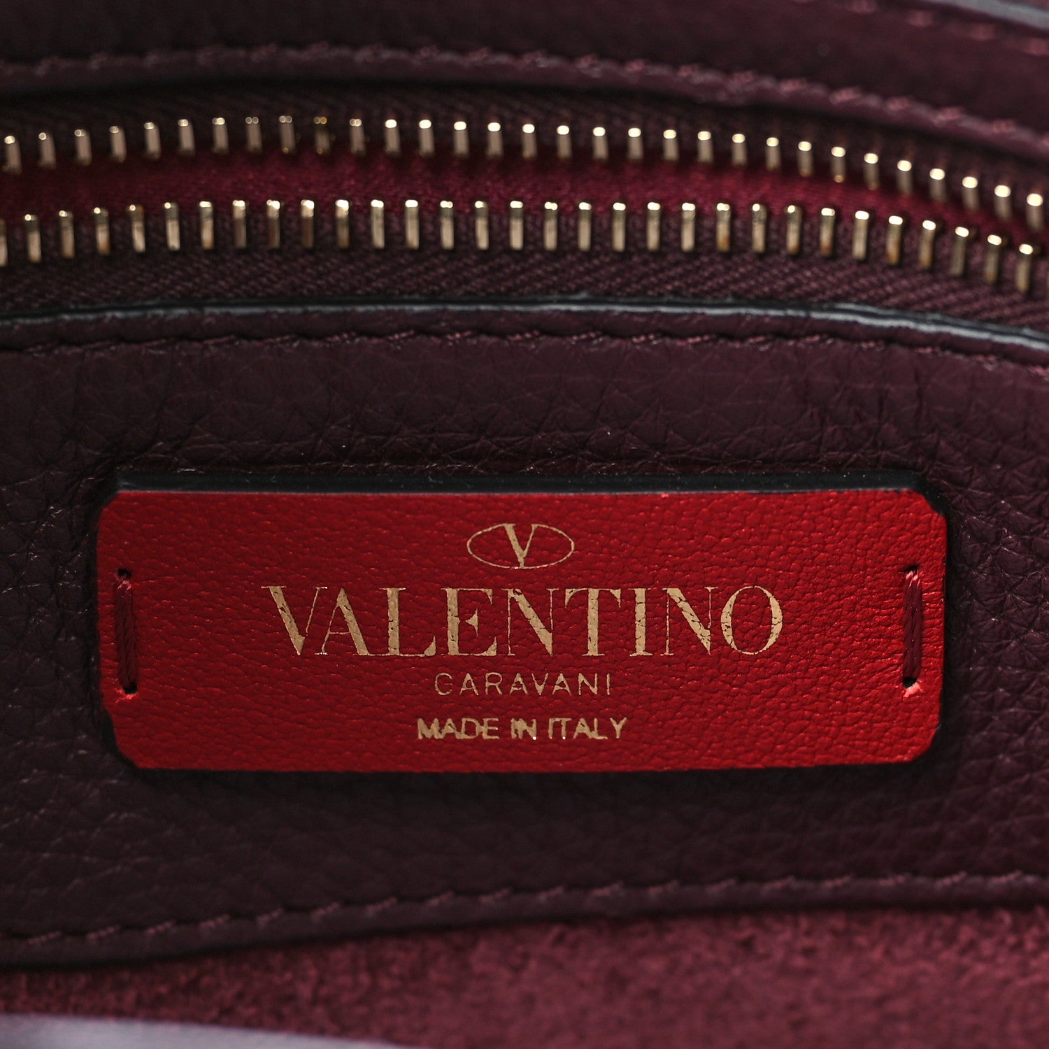Valentino Garavani Grained Calfskin Small Rockstud Shoulder Tote Rubin 6 of 9