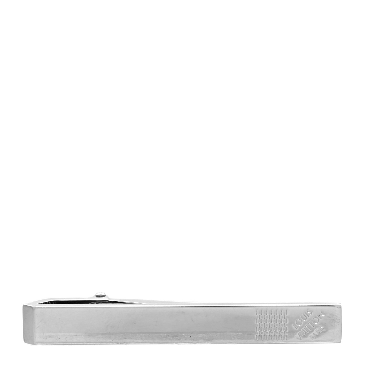 Louis Vuitton Damier Tie Clip Silver 1 of 3