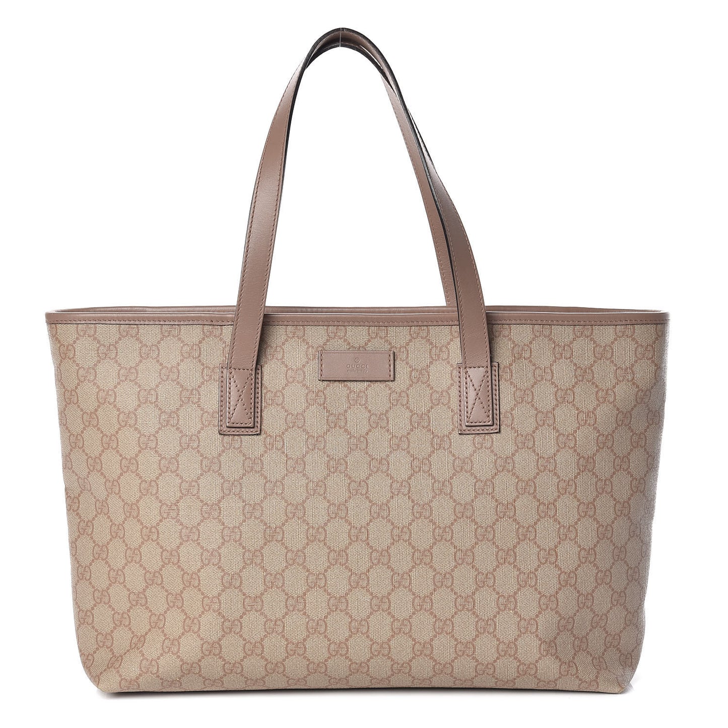 GG Supreme Monogram Medium Zippered Shopping Tote Winter Rose