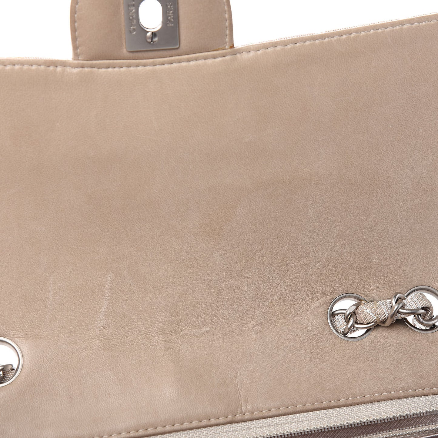 Nylon Medium Travel Flap Light Beige