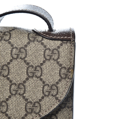 Gucci GG Supreme Monogram Web Messenger Bag Brown 10 of 10