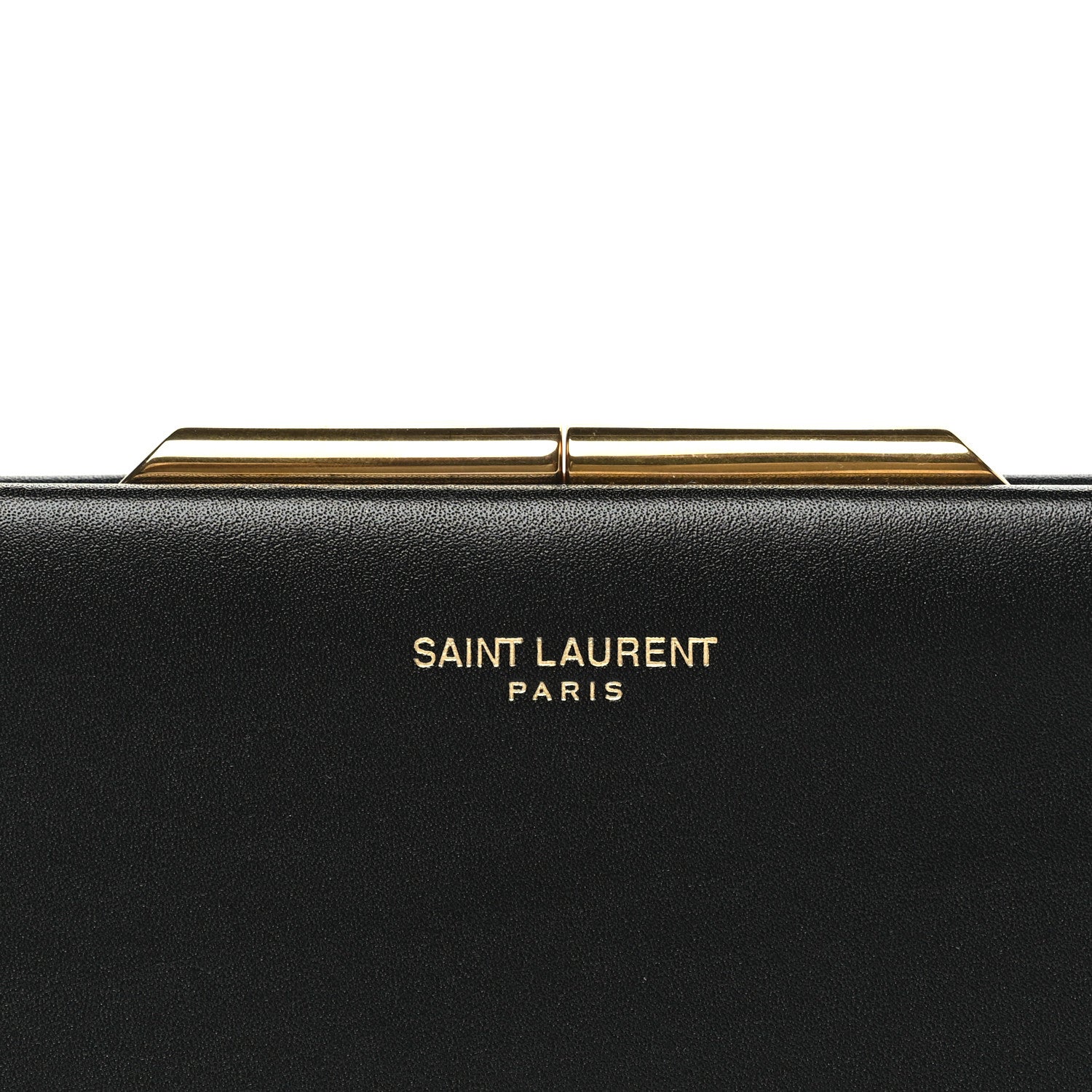 Saint Laurent Smooth Calfskin Large Midnight Clutch Black 8 of 8