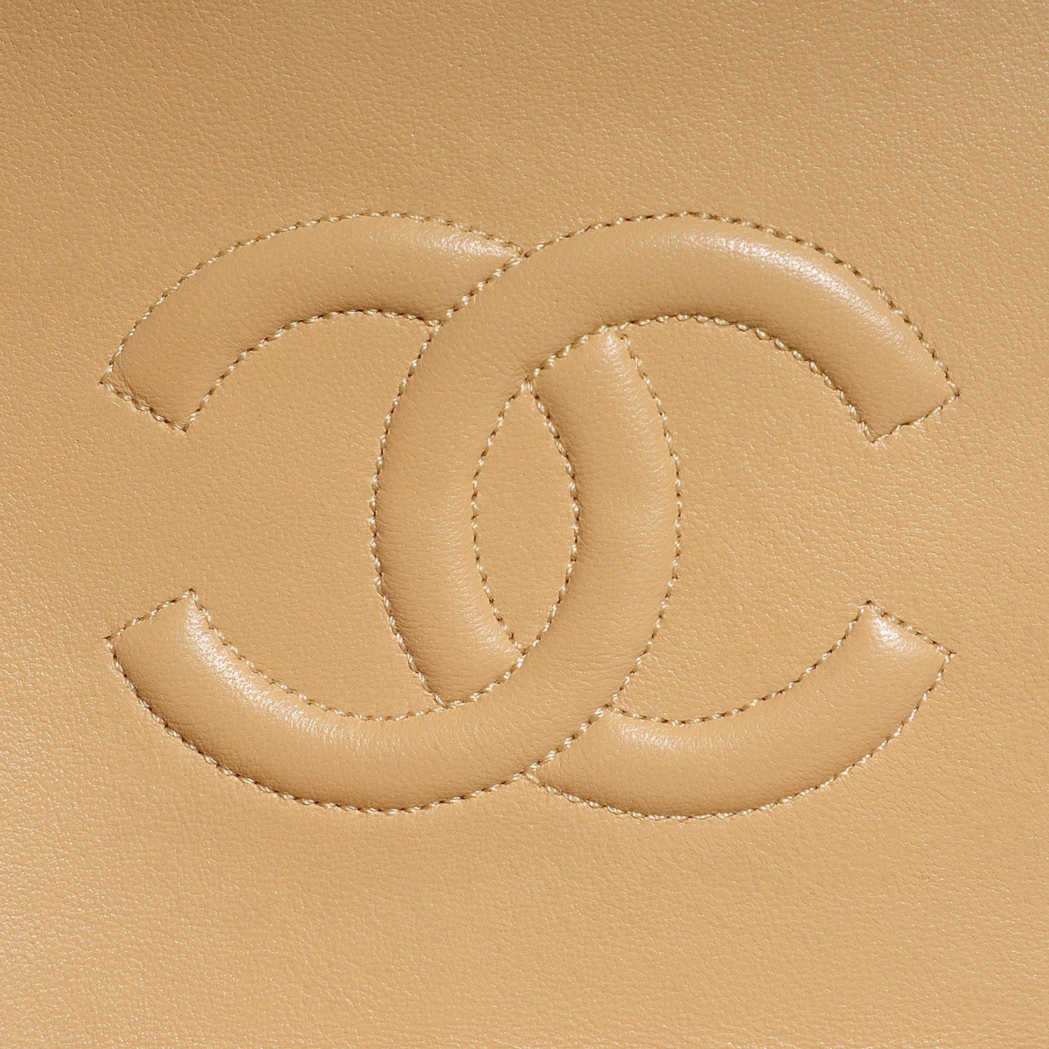 Chanel Lambskin Quilted Medium Single Flap Beige 7 of 10