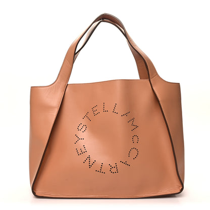 Stella McCartney Eco Alter Nappa East West Perforated Tote Camel 2 of 16