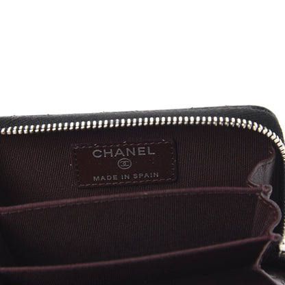 Chanel Caviar Quilted Zip Coin Purse Black 6 of 8