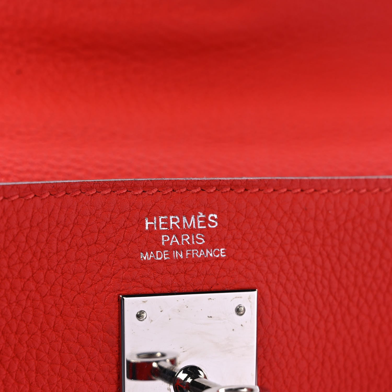 Hermes Togo Kelly Retourne 32 Capucine 6 of 10