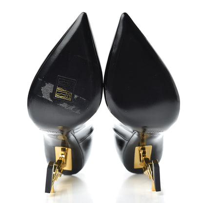 Saint Laurent Patent Calfskin Opyum 110 Pumps 38 Black Gold 5 of 8