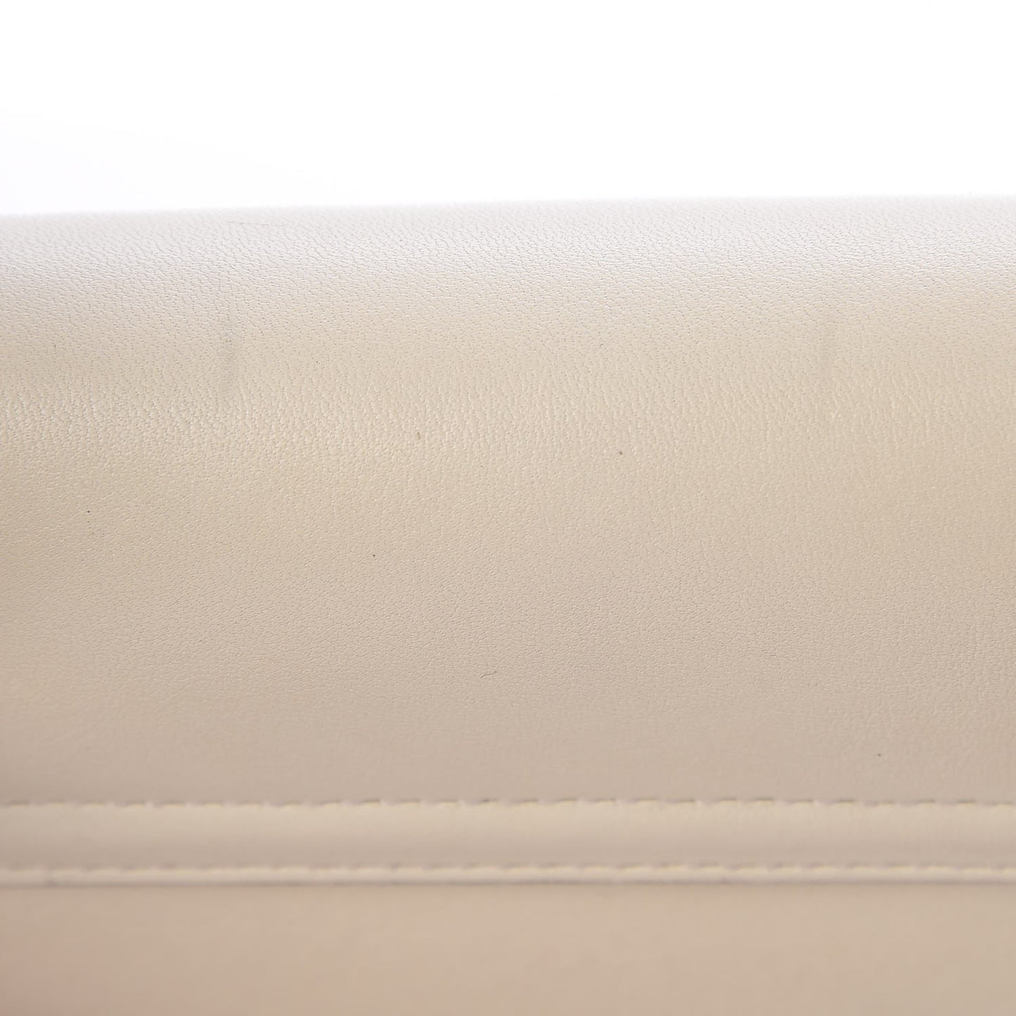 Calfskin Perforated Mini Drew Shoulder Bag White