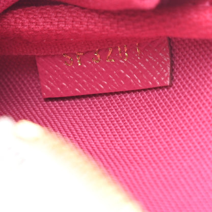 Louis Vuitton Damier Azur 2021 Christmas Animation Hollywood Mini Pochette Accessories Fuchsia 7 of 7