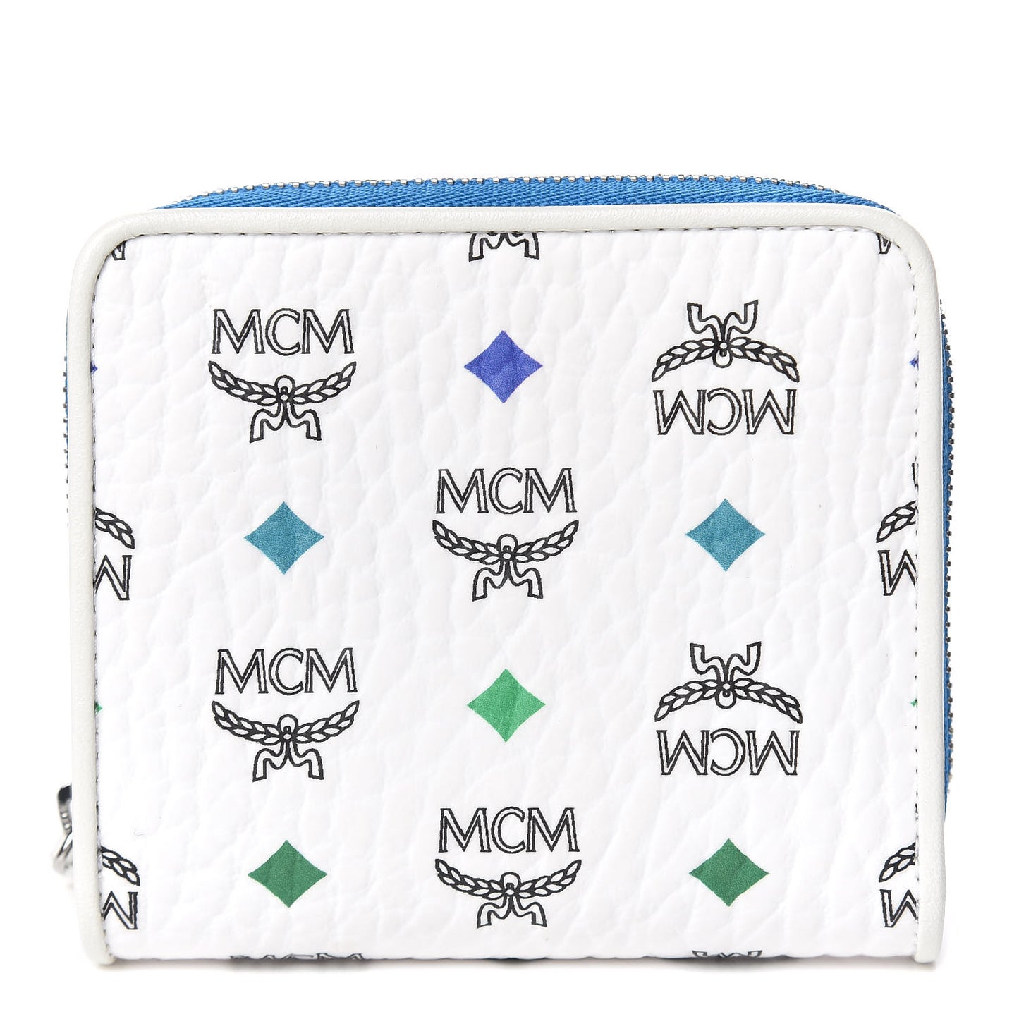 Visetos Mini Zip Around Wallet White