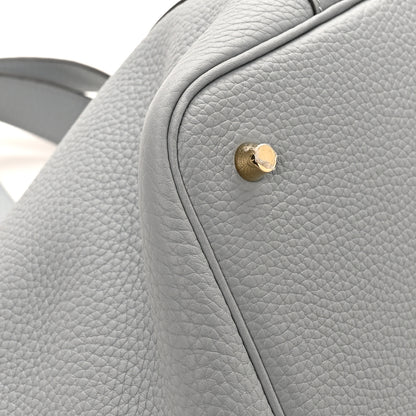 Hermes Taurillon Clemence Picotin Lock 22 MM Gris Pantin 9 of 12
