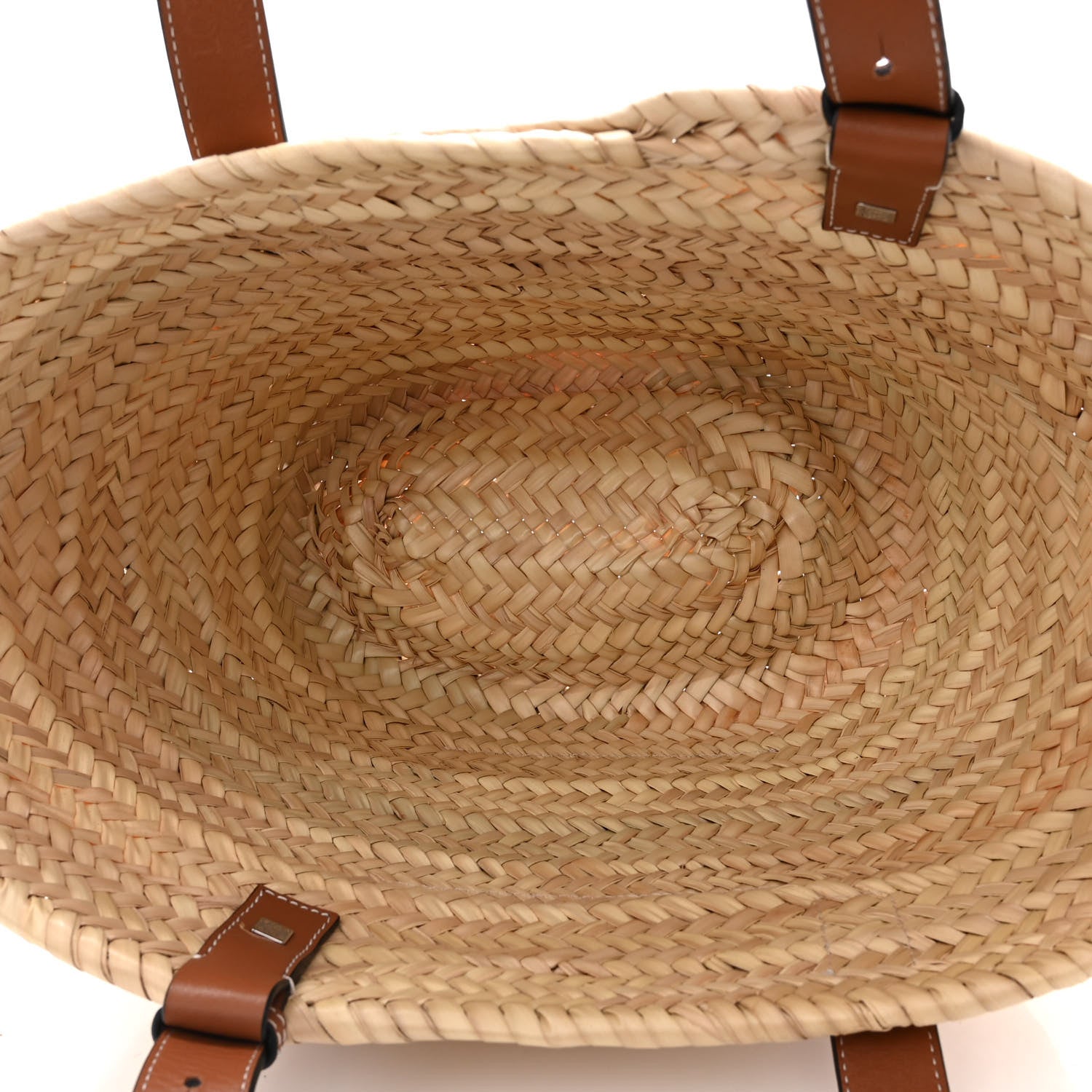 Loewe Raffia Basket Tote Bag Natural Tan 4 of 10
