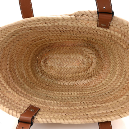 Loewe Raffia Basket Tote Bag Natural Tan 4 of 10