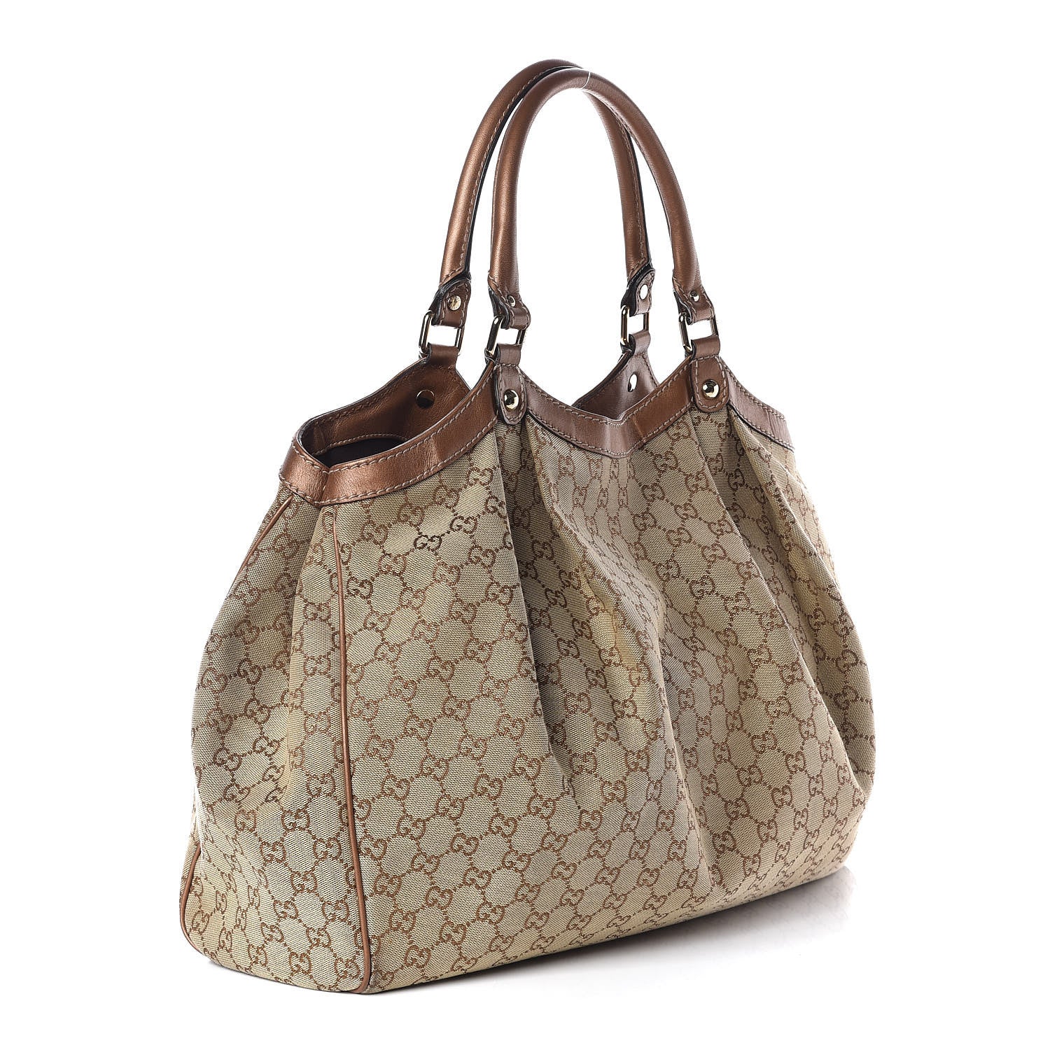 Gucci Monogram Large Sukey Tote Bronze 3 of 10