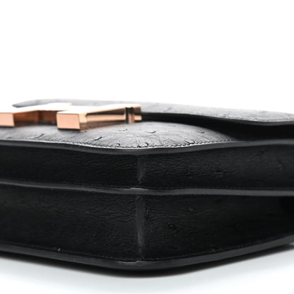 Hermes Ostrich Constance 18 Black 9 of 9