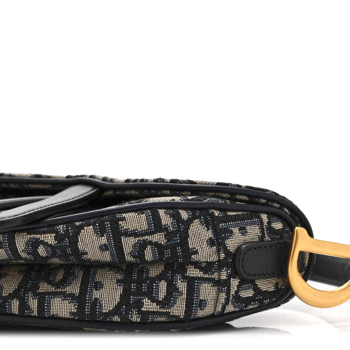 Christian Dior Oblique Mini Saddle Bag Blue 10 of 10