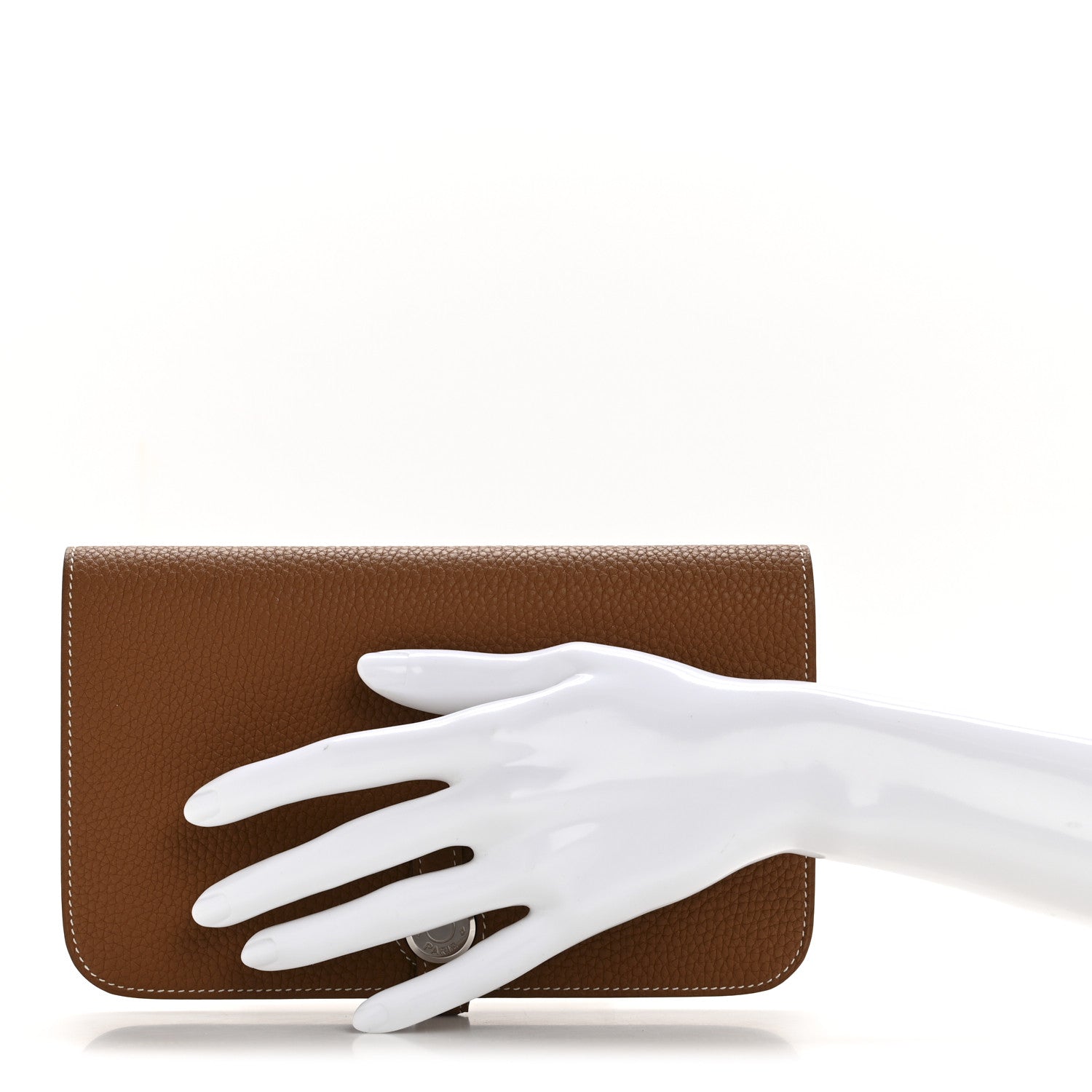 Hermes Togo Dogon Duo Wallet Gold 2 of 11