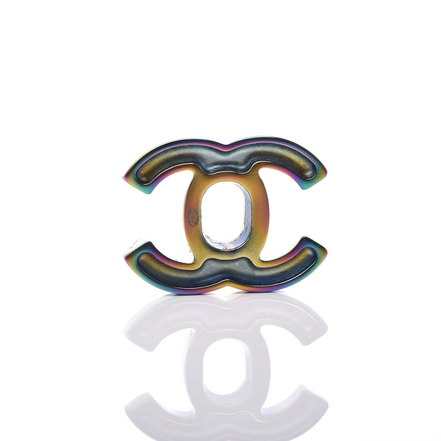 CC Turnlock Interchangeable Earrings Gold Iridescent