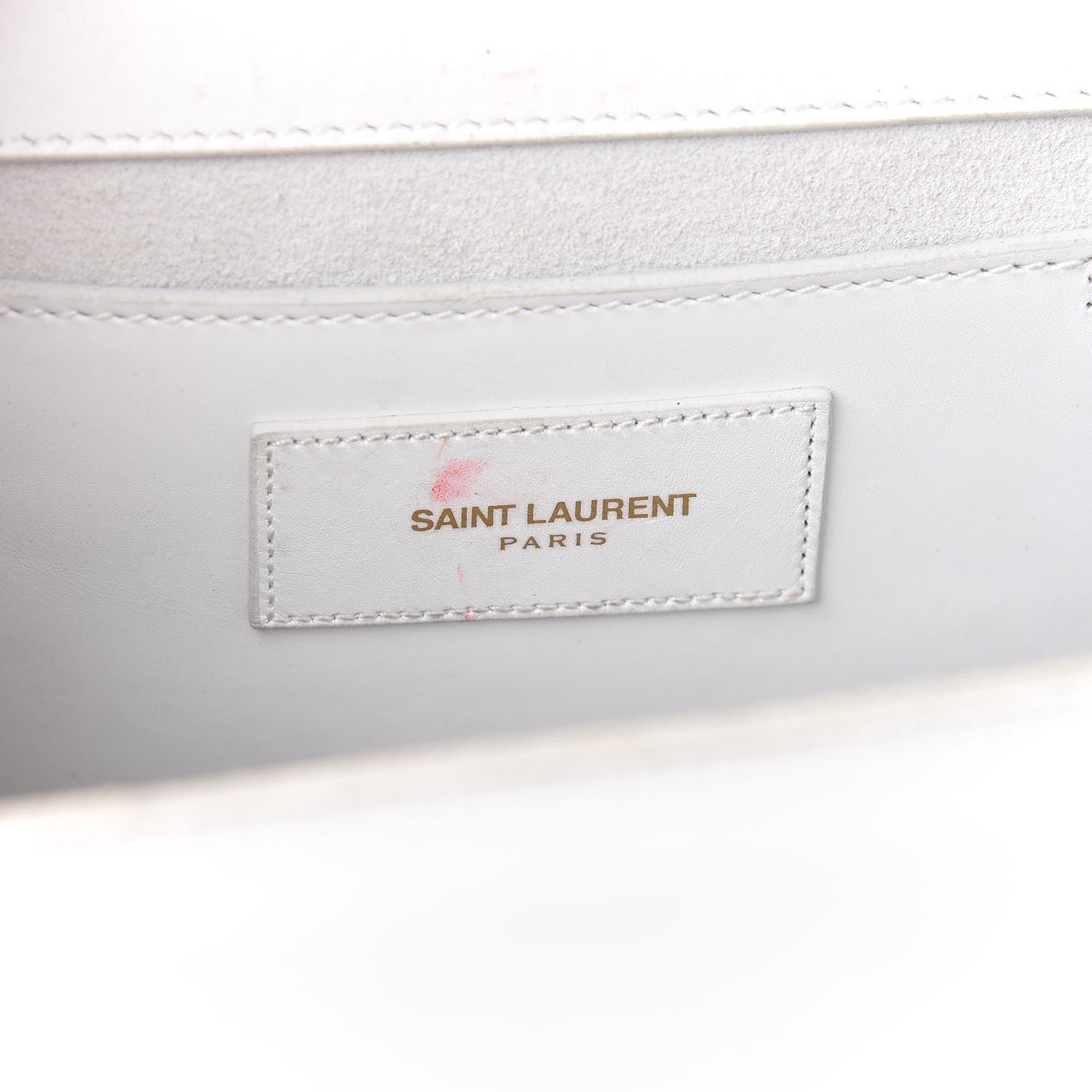 Saint Laurent Smooth Calfskin Medium Classic Monogram Kate Tassel Satchel White 6 of 10