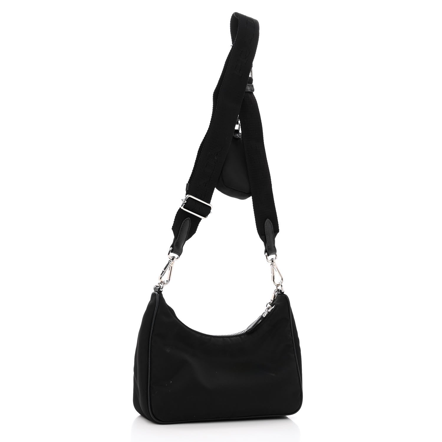Prada Nylon Re-Edition 2005 Shoulder Bag Black 3 of 12
