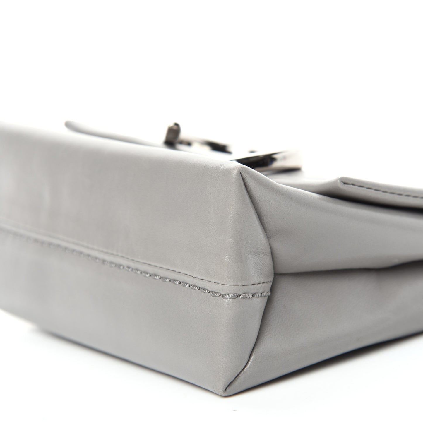 Calfskin Micro Alix Crossbody Bag Cement