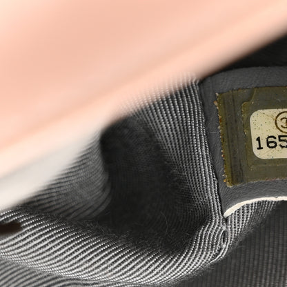 Chanel Iridescent Glazed Calfskin Medium Boy Flap Light Pink 7 of 15