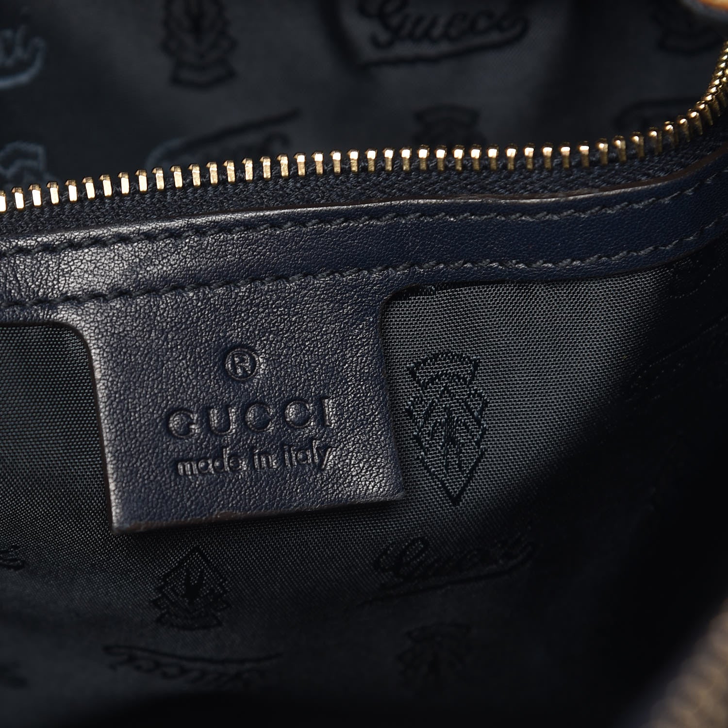 Gucci Crystal Monogram Hysteria Tote Navy Blue 7 of 13