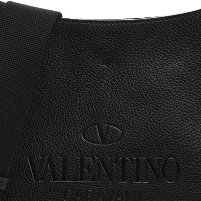 Valentino Garavani Calfskin Logo Embossed Crossbody Bag Black 7 of 9