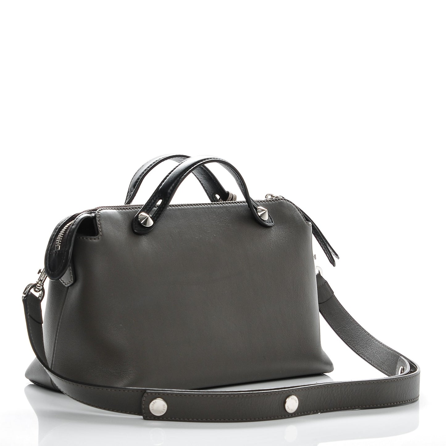 Vitello Dolce 4 Color Medium By The Way Boston Bag Carbone Grigio Polvere Multicolor