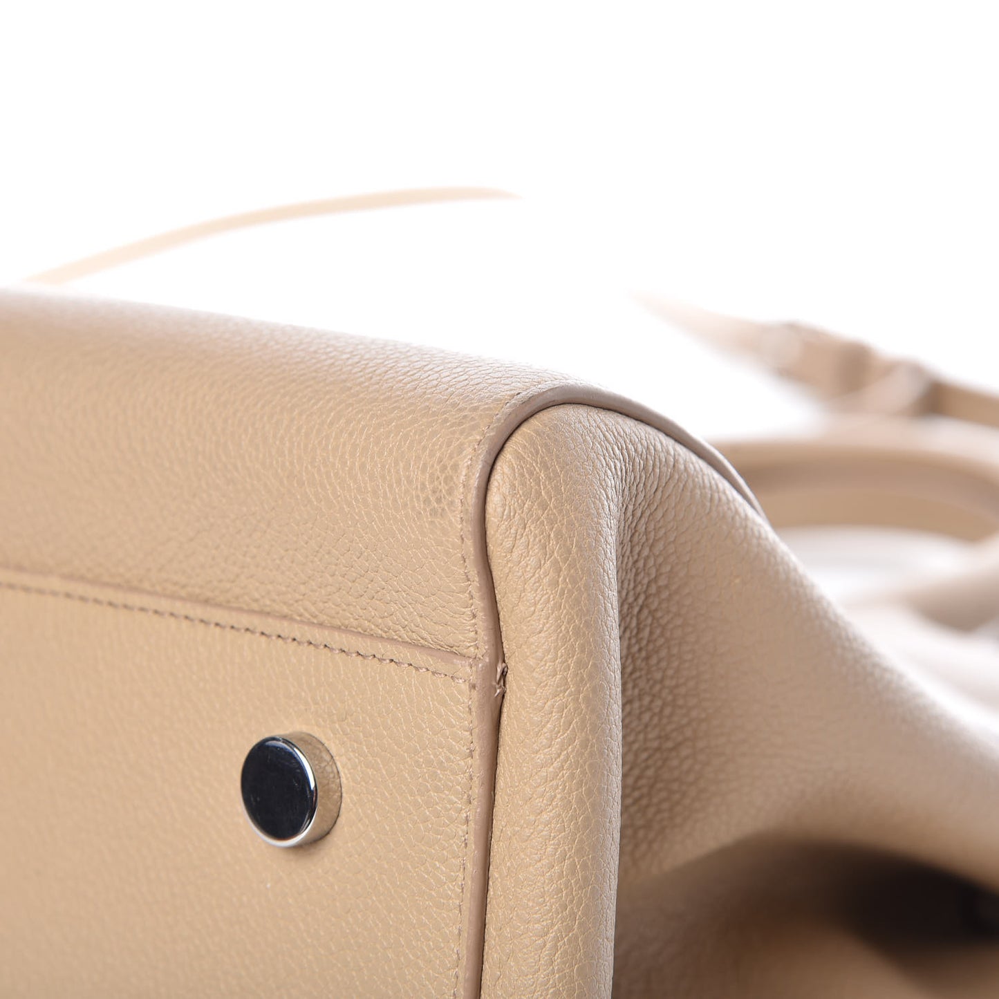 Calfskin Medium Rive Gauche Cabas Dark Beige