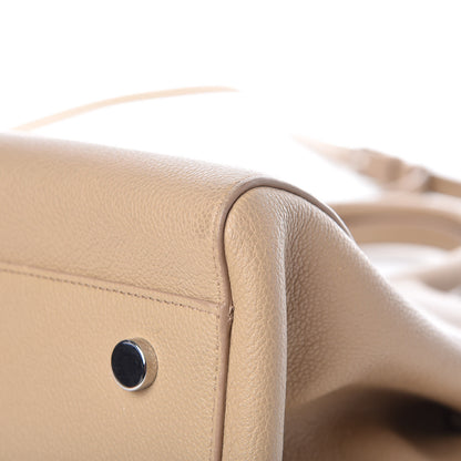 Saint Laurent Calfskin Medium Rive Gauche Cabas Dark Beige 13 of 16