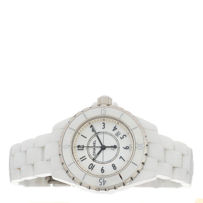 Chanel Stainless Steel Ceramic 33mm J12 Quartz Watch White 2 of 5