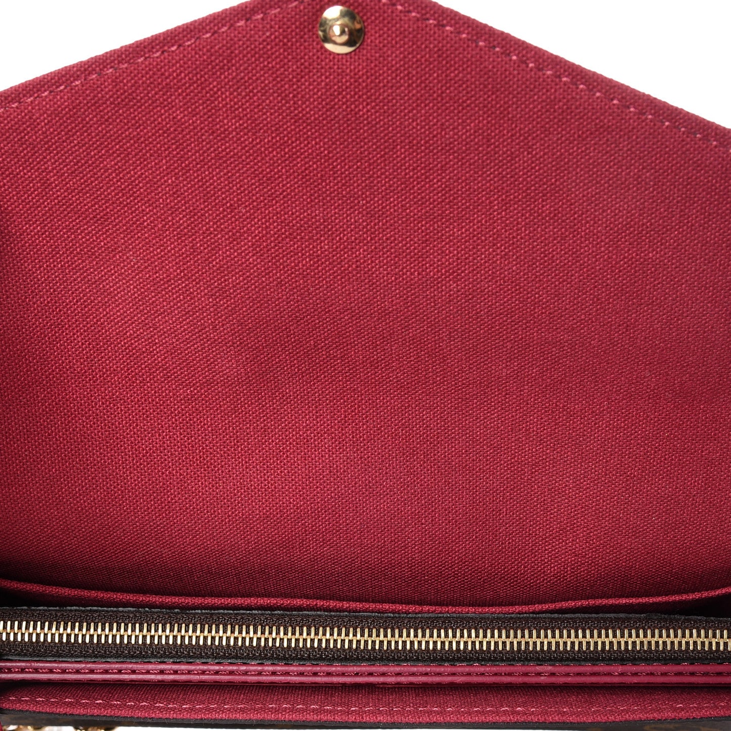 Monogram Pochette Felicie Chain Wallet Fuchsia