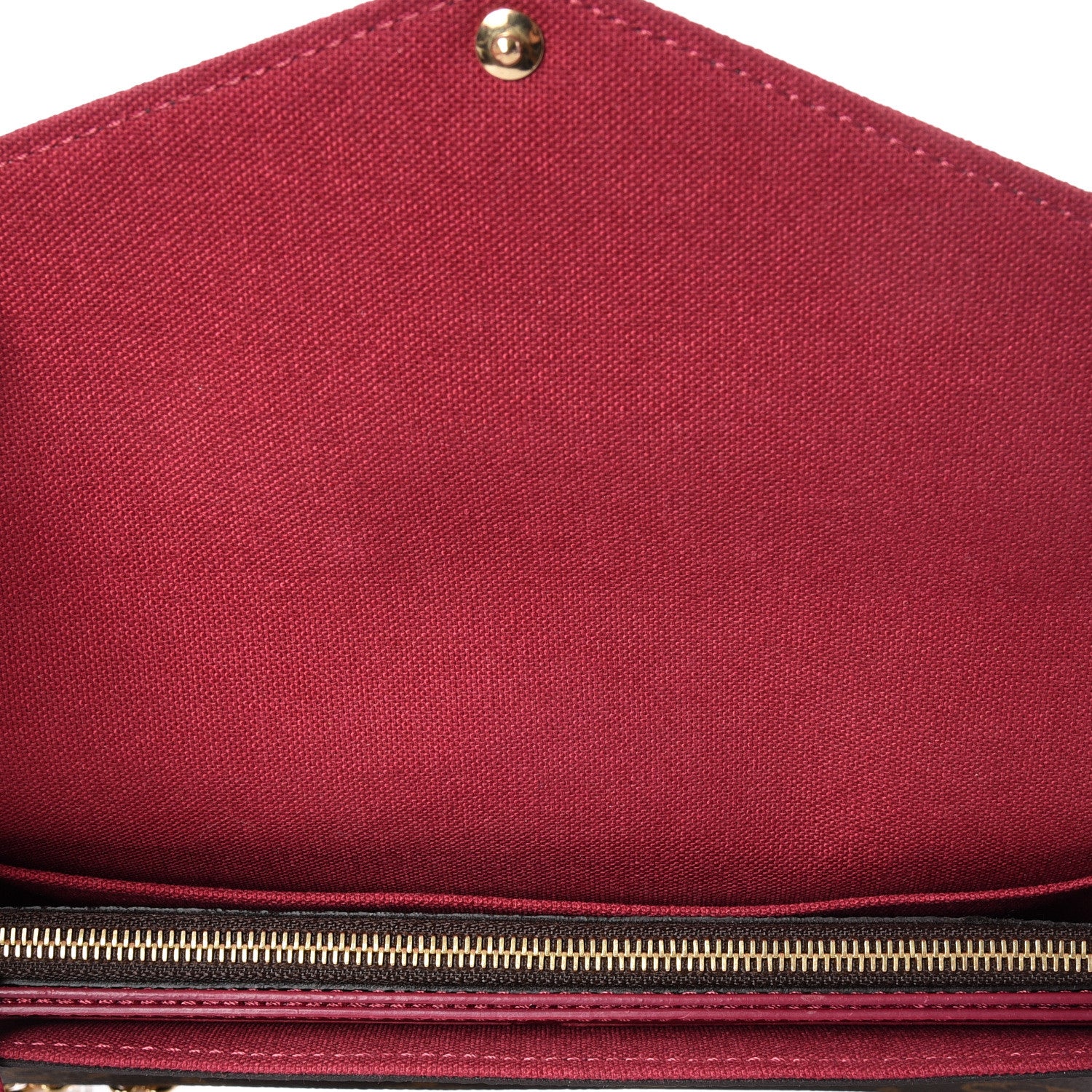 Louis Vuitton Monogram Pochette Felicie Chain Wallet Fuchsia 5 of 15