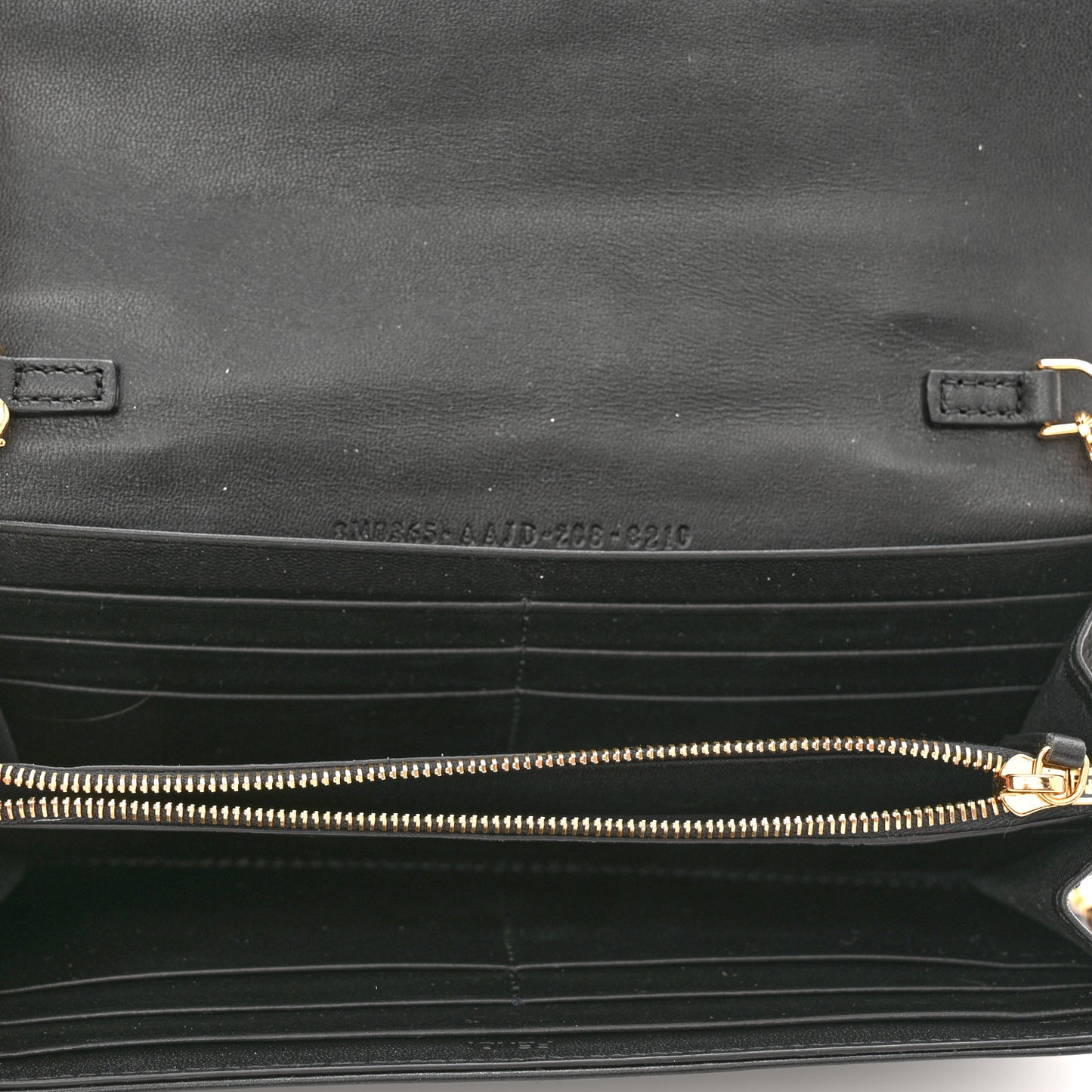 Nappa Matisse FF Embossed Continental Wallet On Chain Black