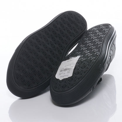 Chanel Leather Quilted CC Sneakers Black 36 5 of 6
