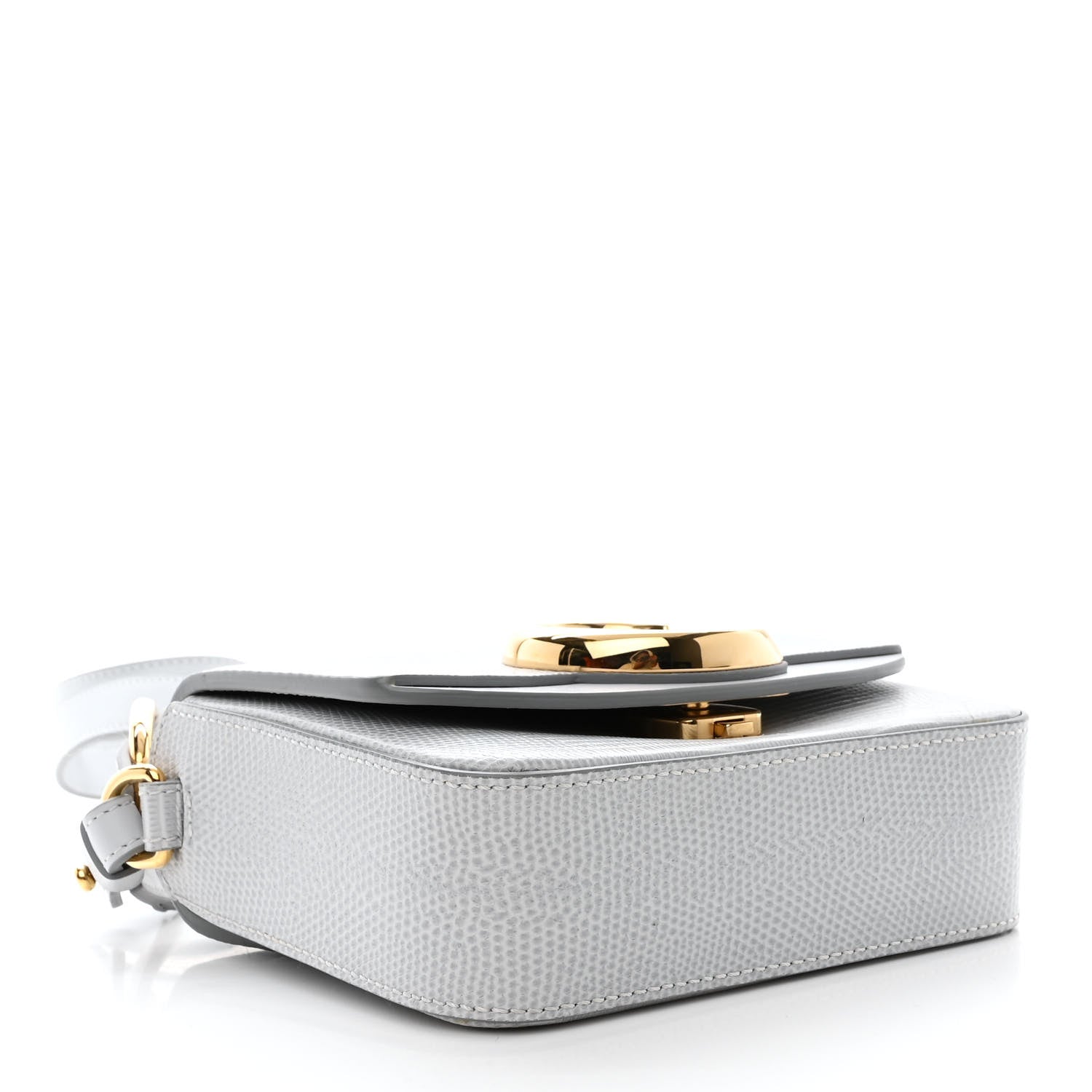 Chloe Calfskin Lizard Embossed Mini C Double Carry Light Cloud 4 of 11