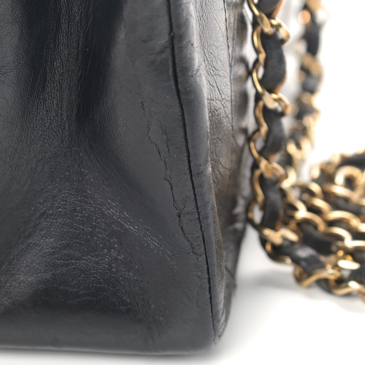 Chanel Lambskin Quilted Medium Single Flap Black 13 of 15
