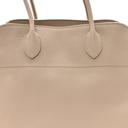 The Row Matte Grained Calfskin Soft Margaux 15 Dark Taupe 7 of 9
