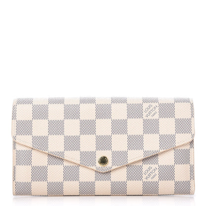 Louis Vuitton Damier Azur Sarah Wallet NM 1 of 8