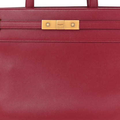 Saint Laurent Calfskin Small Manhattan Shopper Tote Red 8 of 11