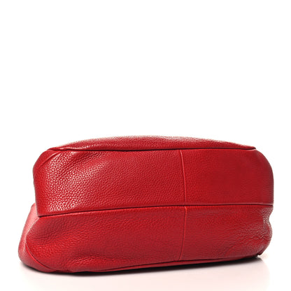 Bottega Veneta Catalano Calfskin Medium Campana Red 4 of 10