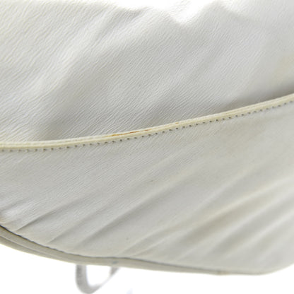 Christian Dior Satin Beaded Star Embroidered Hollywood Saddle White Multicolor 12 of 13