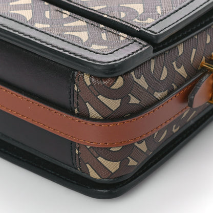 Burberry E-Canvas Monogram Small Grace Bag Bridle Brown 8 of 8