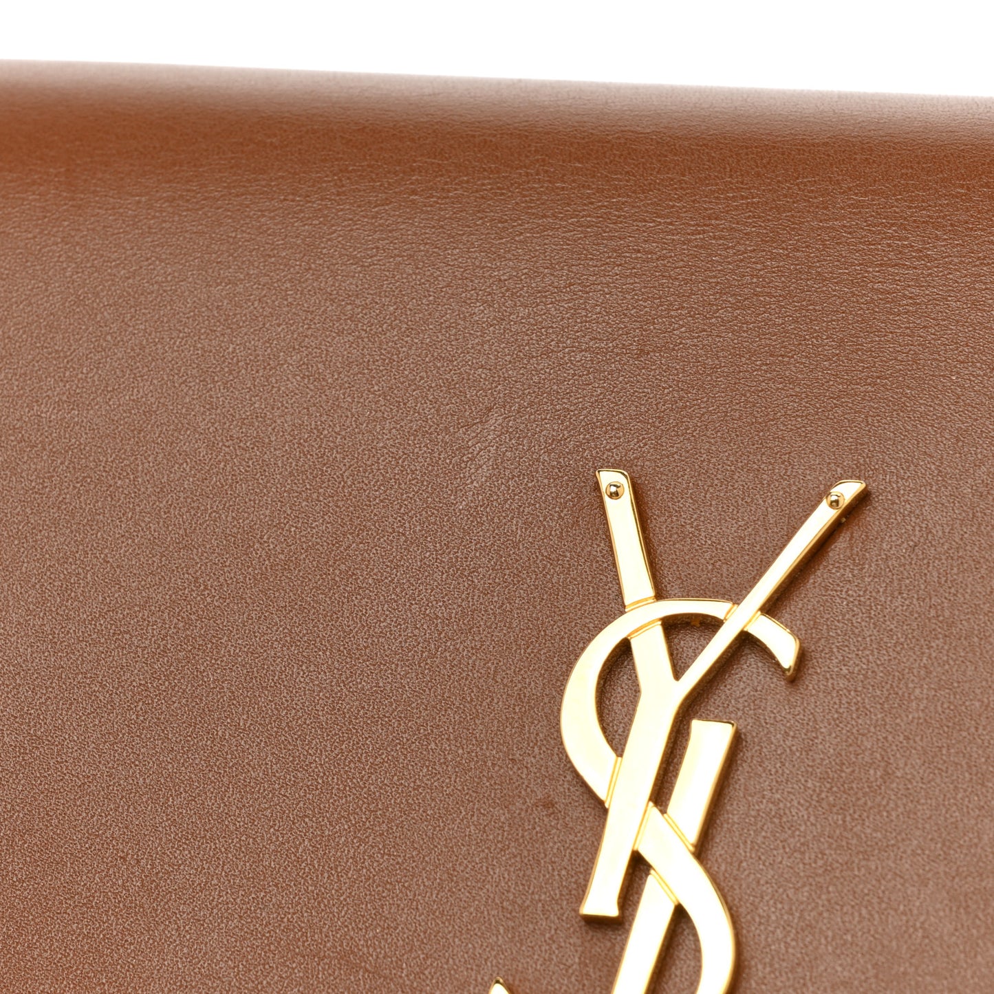 Smooth Calfskin Classic Monogram Kate Tassel Chain Wallet Fauve