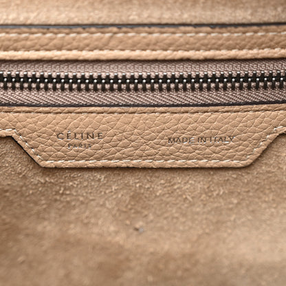 Celine Drummed Calfskin Micro Luggage Dune 6 of 10