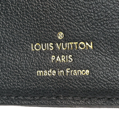 Louis Vuitton Lambskin Embossed Monogram Lou Coussin Wallet Black 7 of 9